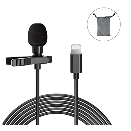 UDEE Microphone Lavalier Microphone for iPhone, Mini Portable for Live, Interview, Meeting and Other Scenarios