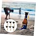 6pcs Mini Graduation Caps with Tassel Doctoral Hat Shaped Wine Bottle Covers Grad Cap Decoration Ornaments for Graduation Party Favors (Yellow Tassel)