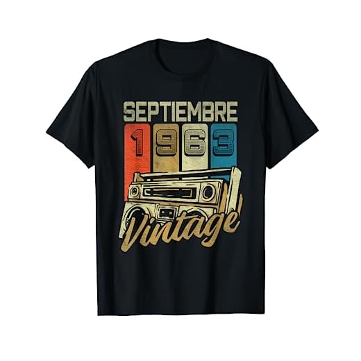 Septiembre Vintage 1963 59 años Regalo Cumpleaños Hombre Camiseta
