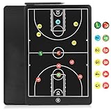 Tableau noir tactique LCD de 16 pouces pour basket-ball Carte électronique mise à jour Pad magnétique tactique avec cadre en ABS écologique, imperméable, résistant aux chutes avec stylo de basket-ball
