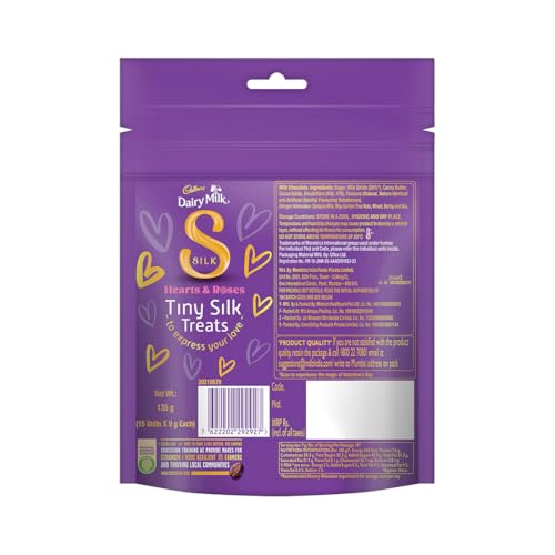 Image of Cadbury Dairy Milk Silk Mini Treats Chocolate Bar, 135 g (Pack of 4)
