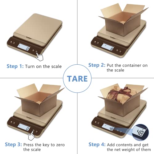 Qp Shipping Scale, High Accuracy Digital Scale 86Lb/0.1Oz With Hold/Tare Function, Backlit Lcd Display, Flip-Up Holder, Postal Scales For Shipping Packages, Mail Scale, Battery & Tape Measure Included #TOP3