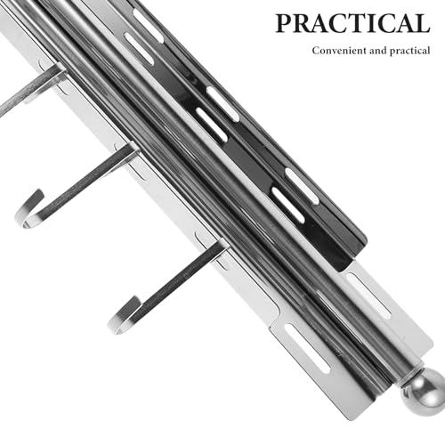 Barre télescopique réglable pour optimiser le rangement des petits placards - 8