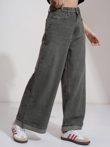 Image of Tokyo Talkies Women Cotton Baggy Jeans | Machine wash