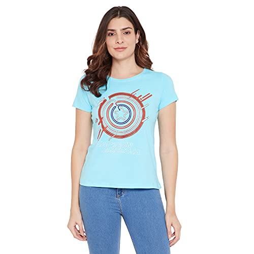 Image of Marvel Women Round Neck Short Sleeves T-Shirt