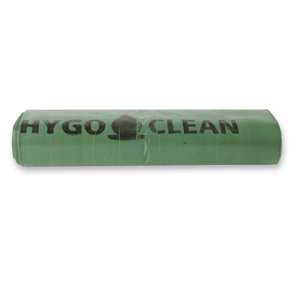 HygoClean Müllsäcke, 120 l, grün | LDPE, Rolle, 150 Stück, Müllbeutel, Mülltüte