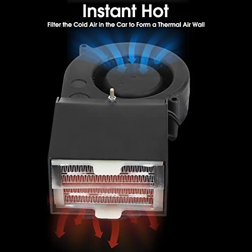Chauffage voiture, Régulateur température sécurité Ventilateur céramique 12V 24V 150W à 500W Chauffage intérieur pour défroissage hiver conducteur automobiliste véhicule professionnel