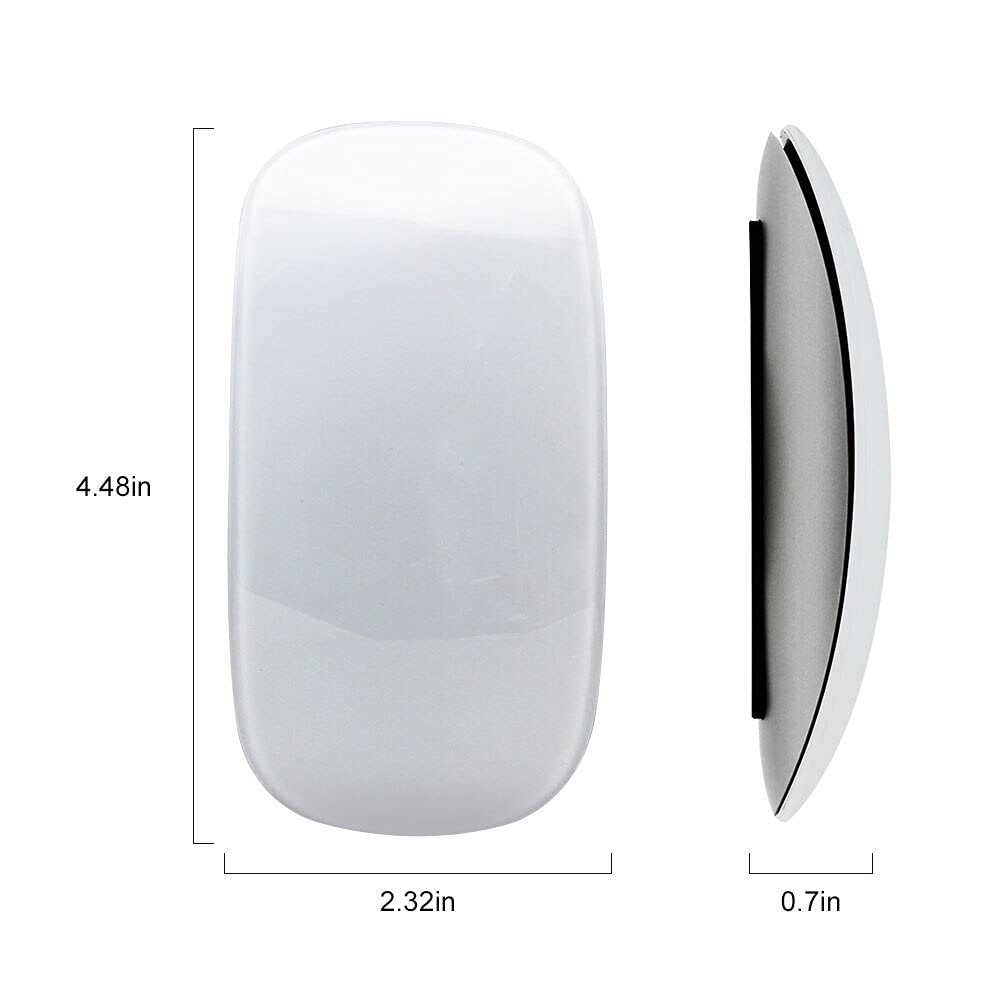 Bezprzewodowa mysz Bluetooth ergonomiczna ultracienka optyczna do ponownego ładowania mysz 1600 DPI