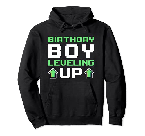 Fiesta de videojuegos/Gamer Birthday Boy Level Level Sudadera con Capucha