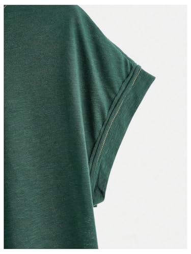 Image of SOLY HUX Women Open Back Tops Workout Backless Tee Casual Athletic Shirts Short Sleeve Oversized Gym T Shirt