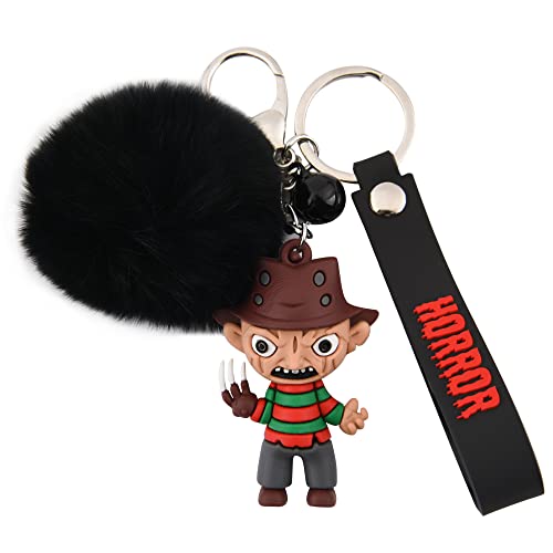 CEMMY XU Women Men Halloween Keychain Horror Movie Keychains Small