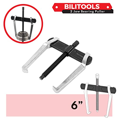 Bilitools 6" 2-Jaw Gear Puller, Internal External For Removal Of Pulleys Flywheels Bearings & Gears #TOP1