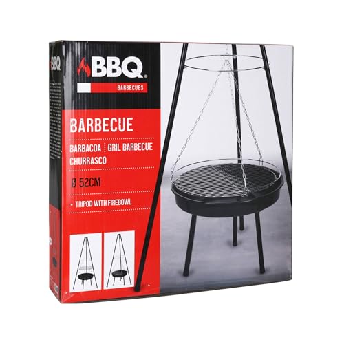 Well Home BBQ-Stativ mit Kette und Grillrost aus Stahl
