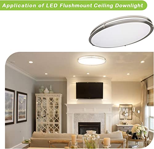 Image of hykolity 32 Inch Oval LED Ceiling Light,60W,4000LM,5CCT