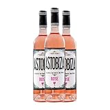 Señorío de Astobiza Rosé Hondarribi Zuri Arabako Txakolina 75 cl Vino rosado (Caja de 3 Botellas de 75 cl)