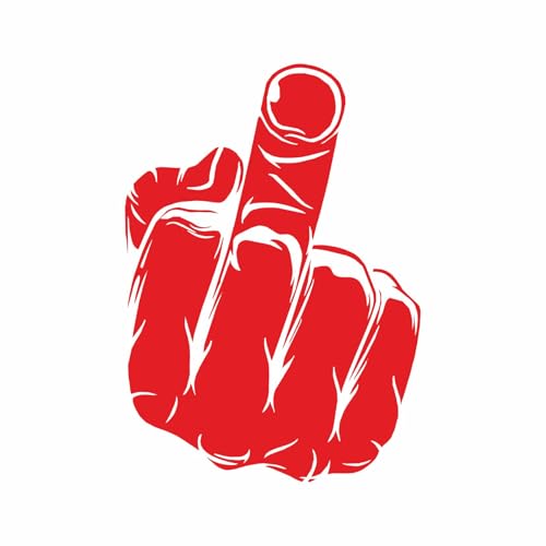 Sticker moto fuck you, Sticker voiture fuck you, autocollant fuck you, stickers fuck you, Sticker fuck you, autocollant drole, funny stickers, fuck you (10, Rouge)