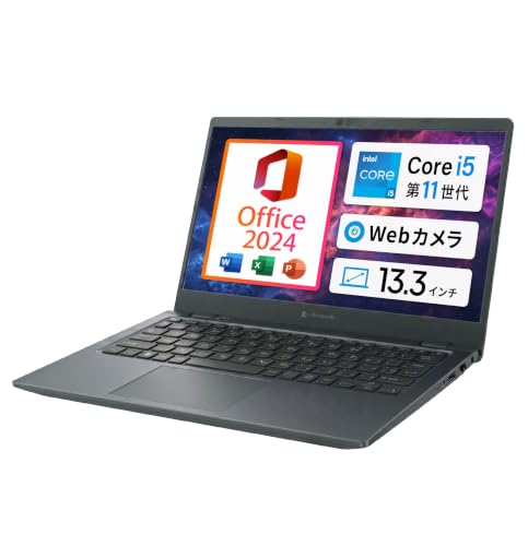 MS Office 2024 H&B ���ځb�m�[�g�p�\�R�� Dynabook G83HU�bCPU�FCore i5 ��11���� 1145G7 2.60GHz 4�R�A 8�X���b�h �������F8GB SSD�F256GB�b13.3�^ FHD 1,920×1,080 