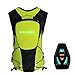Xiamusummer Sac à dos de vélo pour homme et femme avec affichage LED et télécommande LED Vert