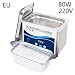 Produktbild S-TROUBLE 800ml 110V / 220V Haushalts-Ultraschallreiniger 80W mit Edelstahlbad zur Reinigung von Schmuckprothesen Leiterplatte Brillen Werkzeuge Uhren Waffen Teile