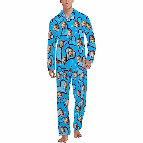 D-Story Men's Custom Pajamas Custom Pjs Pajama Dress For Men Soft Mens Pajamas With Dogs On Them