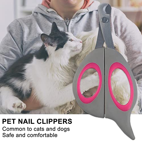 Cortador de unhas de gato – Cortador de unhas de gato de aço inoxidável com cabo antiderrapante – De