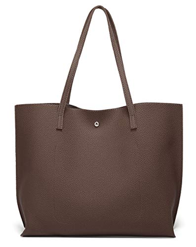Image of Dreubea Women's Soft Faux Leather Tote Shoulder Bag from, Big Capacity Tassel Handbag