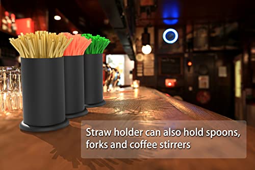image for MyLifeUNIT Straw Holder Dispenser, Stainless Steel Kitchen Utensil Org