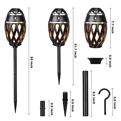 Outdoor-Bluetooth-Speaker-with-Torch-Light-ANERIMST-Waterproof-Wireless-LED-Flame-Speakers-for-Home-Gadgets-Camping-Accessories-Loud-Sound-24H-Playtime-Gifts-for-Men-Women-Couples-Dads-Moms-Black