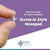 GMS Optical - 11mm Medium Wide Screw-in Round Soft Silicone Nose Pads for Glasses, Sunglasses, Glasses Repair Kit, Keep Glasses from Sliding and Improve Comfort (10 Pair) #5