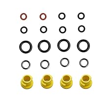 Hose Nozzle Spare O-Rings Seal,Rubber O-Ring Sealing Ring Replacement Set for Karcher K2 K3 K4 K5 K6 K7 Pressure Washer Parts 20-Piece Kit