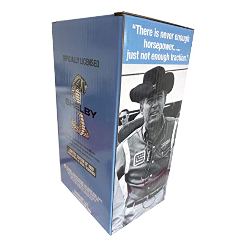 Carroll Shelby 24 Hour Lemans Bobblehead - Limited Edition - Only 1965 Pieces - Each Individually Numbered In Original Box - 8 Inches Tall - Officially Licensed Shelby Product, Orange #TOP7