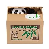 Dimensión: esta hucha de panda es de aproximadamente 12 x 10 x 9 cm, puede contener aproximadamente 40 monedas.