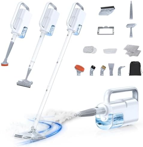 10-in-1 Steam Mop, Detachable Handheld Steam Cleaner for Multi-Surface