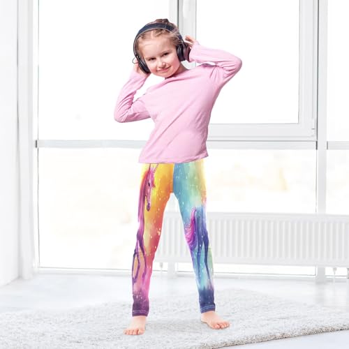 Toddler Girls Leggings Printed Yoga Pants Leggings Rainbow Unicorn for Kids4