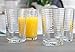 Juice Glasses 7 oz. Set Of 4 Glass Cups – By Home Essentials and Beyond – Beverage Water Tumblers for Juice, Whiskey, Cocktails, Iced Tea. Dishwasher safe.