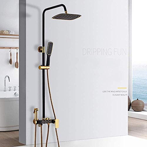 Ensemble de Douche de Salle de Bain de Qualité Supérieure Finition Noir Mat - 3