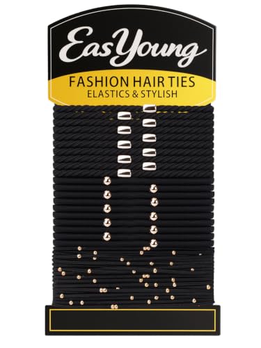 EasYoung 25PCS Hair Ties Bracelet for Women, Nylon Hair Bands Elastic No Damage Ponytail Holders, Hold for Thick, Thin Hair.