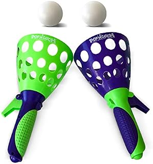 Geospace The Original Pop 'N Catch Game, Double Set - Launch & Catch