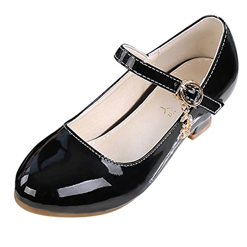 Girls Mary Jane Low Heel Flower Wedding Part𝐲 Pump Dress Shoes Toddler School Uniform Little Kid Pump Shoes