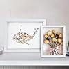 FuninCrea 8 x 10 Inch Shadow Box Frame, Wooden Shadow Boxes Display Cases Large 3D Box Frame for Tabletop Wall Hanging, Deep Shadow Box Memory Frame for DIY Crafts Photos Dry Flowers (White)