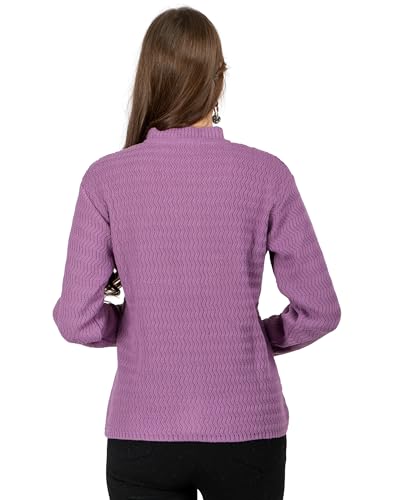 Image of Lady Willington Women Woolen V-Neck Self Design Cardigan Heavy Daffodil Fabric Cardigan Winter Wear Pure Wool Cardigans for Women Sweaters Long Cotty Fully Warm Cardigan Free Sizes