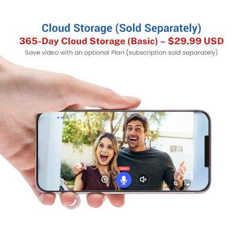 ClipBlur 1080p Wireless Video Doorbell Camera with Doorbell Receiver, Color Night Vision, 2-Way Talk, AI Human Detection and Alerts, 2.4G WiFi Only, Battery Powered, Cloud Storage (Sold Separately) - Thumbnail 7