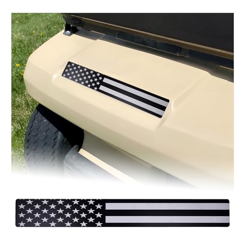 Golf Cart American Flag Plate, Fits Club Car DS and