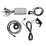 Yizisecce Electric Bike Scooter Controller、25A Square Wave、LCD11ディスプレイパネル、V12Lブーストセンサー、109Rスロットルキット、高出力、耐久性のあるパフォーマンス