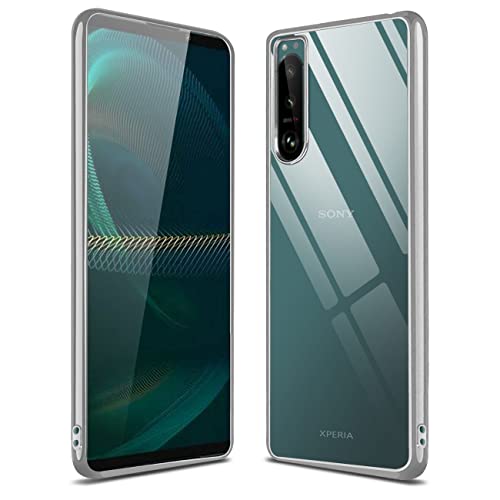 fuweisitong �p�� Xperia 5 III �P�[�X �N���A ���� SO-53B SOG05 �J�o�[ �ϏՌ� TPU �\�t�g ���b�L���H �G�X�N�y���A5iii �X�g���b�v�z�[���t�� ���y�� �y���^(�V���o�[)