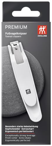 Zwilling Tagliaunghie, Con Raccogliunghie, Extra Large, Tagliente Dritto E Affilato, Per Mancini E Destrorsi, Premium, Bianco, 145 Mm - 6
