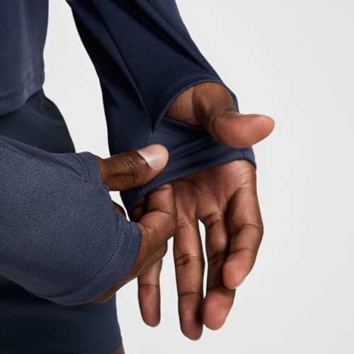 Nike Pacer Camiseta De Running Dri-Fit con Media Cremallera - Hombre, Thunder Blue/Reflective Silv, FQ2494-437, XL