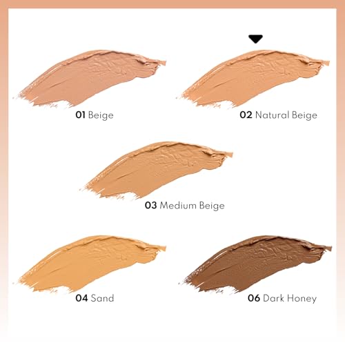 Image of Note Cosmetique Luminous Silk Compact Powder - Medium Buildable Coverage - Weightless Setting Powder Foundation - 02 Natural Beige - 0.4 oz