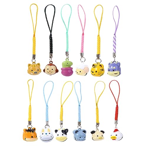 Sangles pour téléphone portable Leadigol lot de 12 cordons animaux pour clés et accessoires