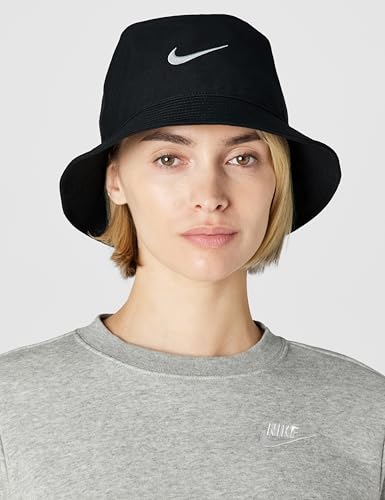 Nike FB5382-010 U NK Apex Bucket SQ SWSH L Czapka Unisex Dorosły Czarny/Biały Wielkosc L